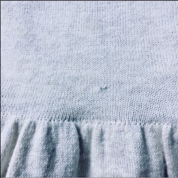 AEO AMERICAN EAGLE Cream Tan Open Weave Oatmeal Sweater Long Sleeve Mini Dress M - Picture 8 of 8